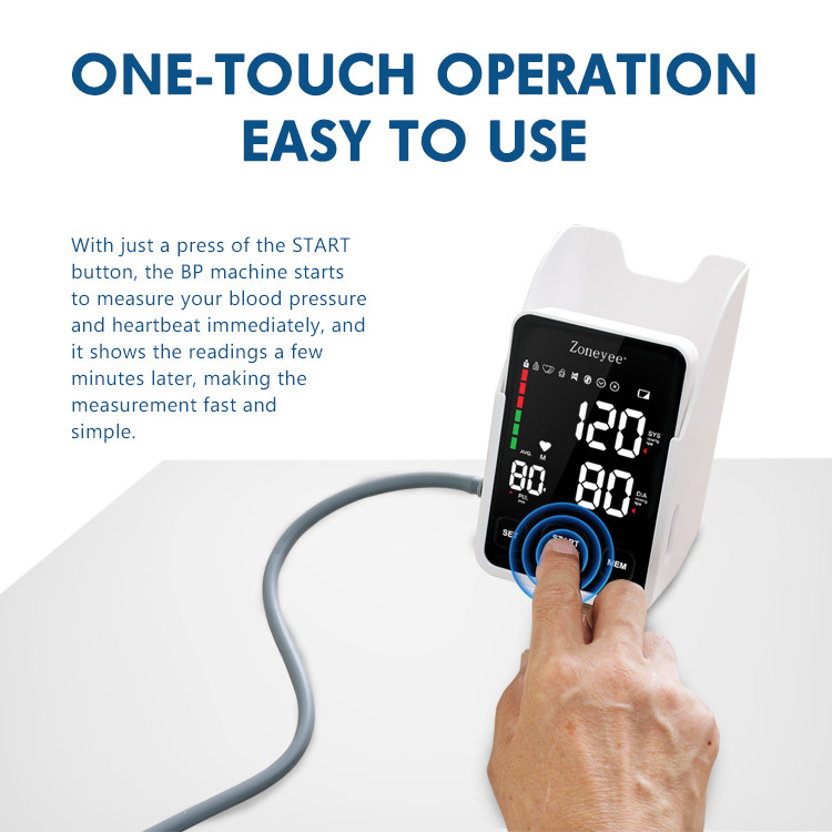 Smart Blood Pressure Heart Rate BP Monitor Home Hospital Automatic Best Digital Blood Pressure Monitor Black