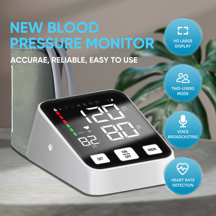 FDA Certified Upper Arm Digital Dynamic Sphygmomanometer Digital Blood Pressure Monitors Automatic